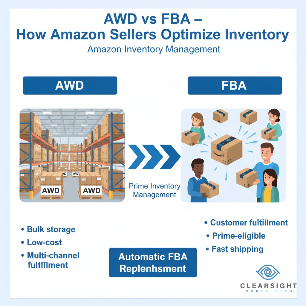AWD vs FBA on Amazon: Maximize Inventory, Reduce Costs & Boost Sales