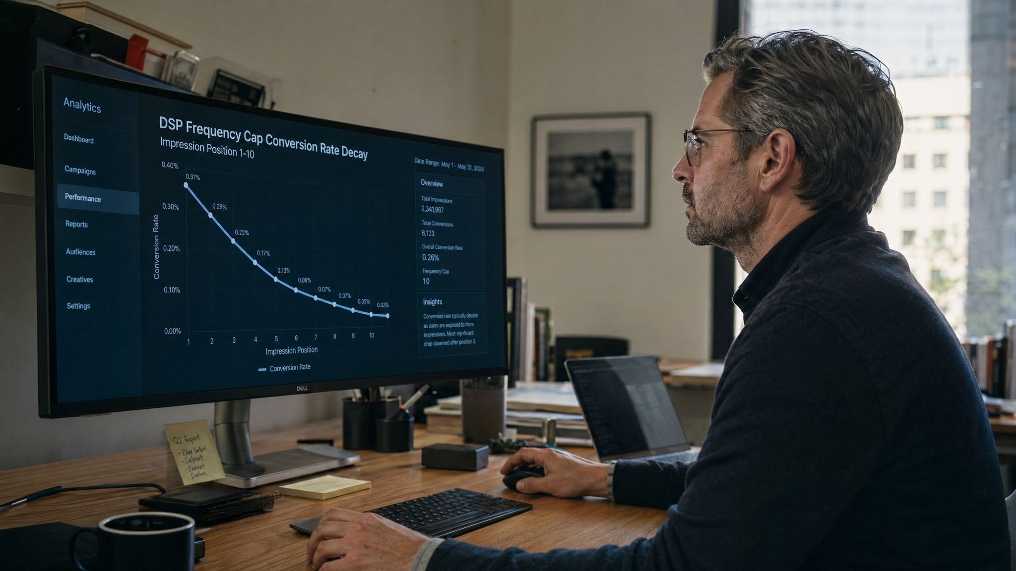 DSP frequency capping, what 40 mid-market accounts’ data shows about the diminishing-return curve