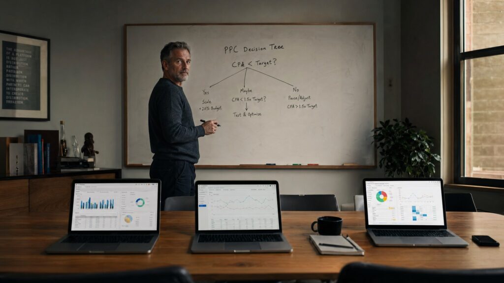 Perpetua vs Quartile vs in-house PPC, the mid-market decision tree
